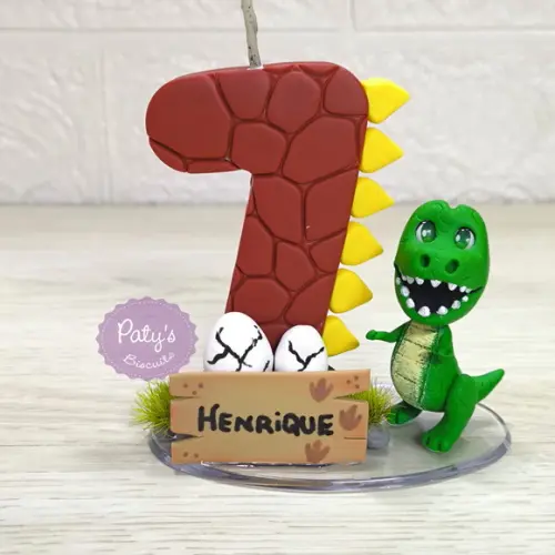Vela Decorada Dinossauro / T-Rex