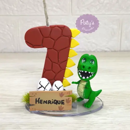 Vela Decorada Dinossauro / T-Rex
