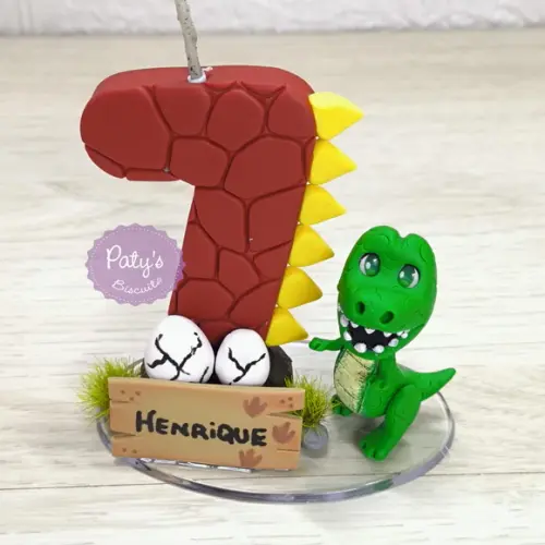 Vela Decorada Dinossauro / T-Rex