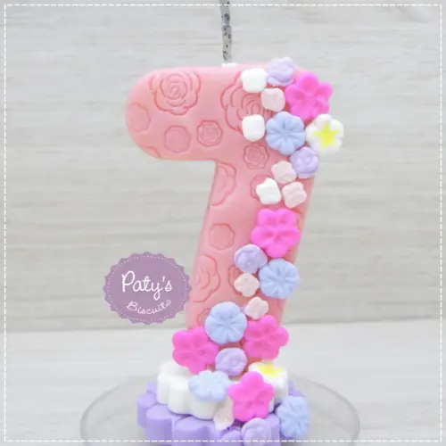 Vela Decorada Flores