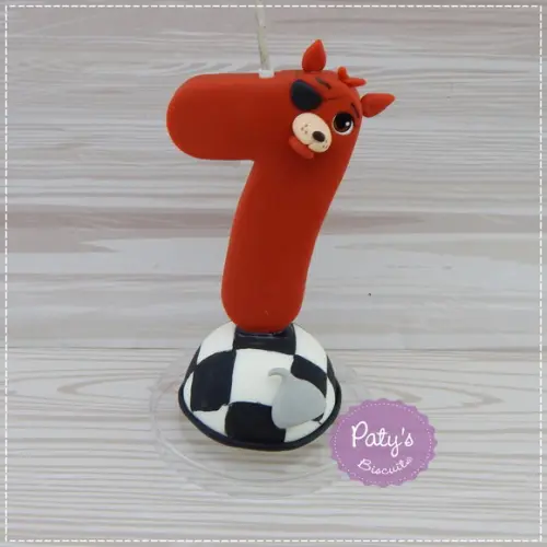 Vela Decorada Foxy - FNAF / Five Nights at Freddy's