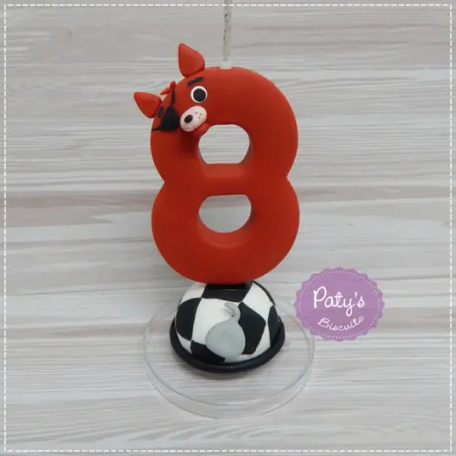 Vela Decorada Foxy - FNAF / Five Nights at Freddy's