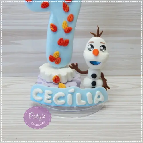 Vela Decorada Olaf - Frozen 2