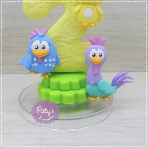 Vela Decorada Galinha Pintadinha Candy (vela amarela)