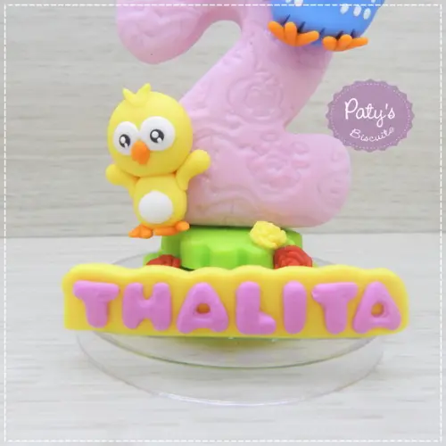 Vela Decorada Galinha Pintadinha Mini (vela Rosa)