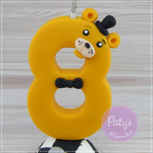Vela Decorada Golden Freddy - FNAF / Five Nights at Freddy's