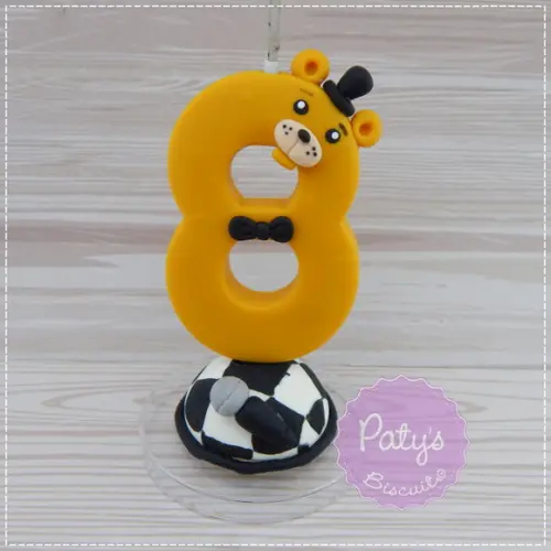 Vela Decorada Golden Freddy - FNAF / Five Nights at Freddy's