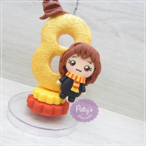Vela Decorada Hermione Kawaii - Harry Potter