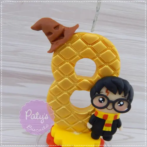 Vela Decorada Harry Potter Kawaii