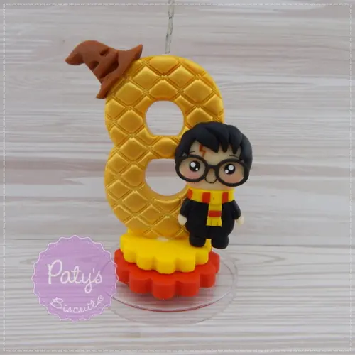 Vela Decorada Harry Potter Kawaii