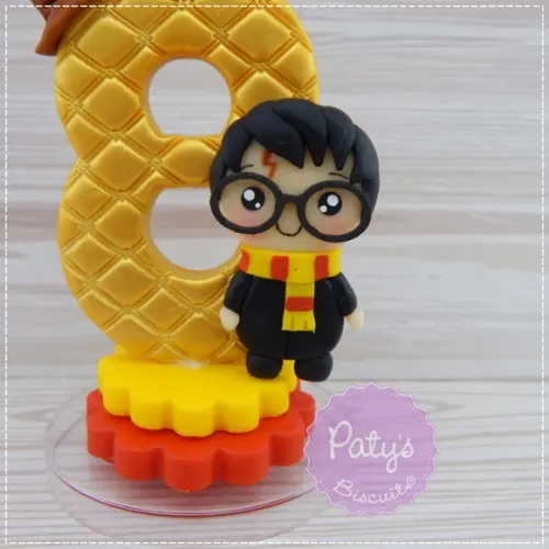 Vela Decorada Harry Potter Kawaii
