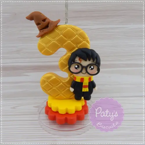 Vela Decorada Harry Potter Kawaii