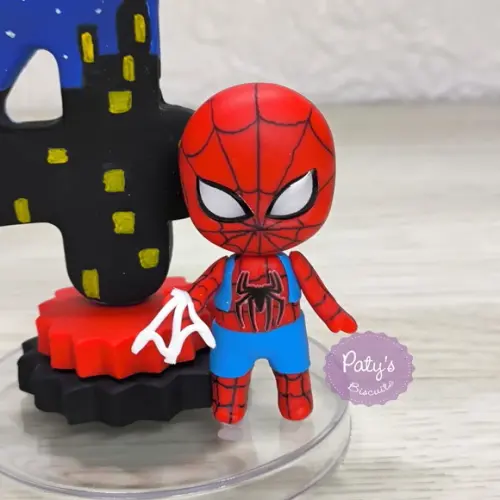 Vela Decorada Homem-aranha (vela azul)