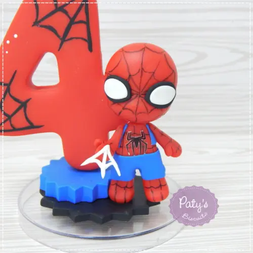 Vela Decorada Homem-aranha (vela vermelha)