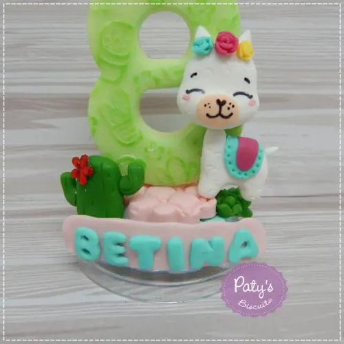 Vela Decorada Lhama