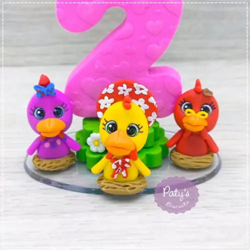 Vela Decorada Lilica, Zazá e Lola - Cocoricó
