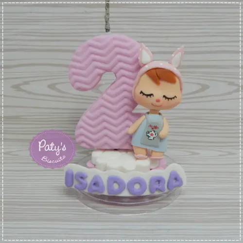 Vela Decorada Metoo Doll Retrô Bunny