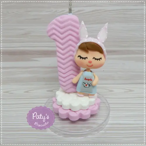 Vela Decorada Metoo Doll Retrô Bunny