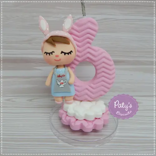 Vela Decorada Metoo Doll Retrô Bunny