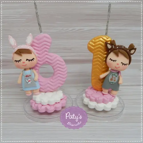 Vela Decorada Metoo Doll Retrô Deer