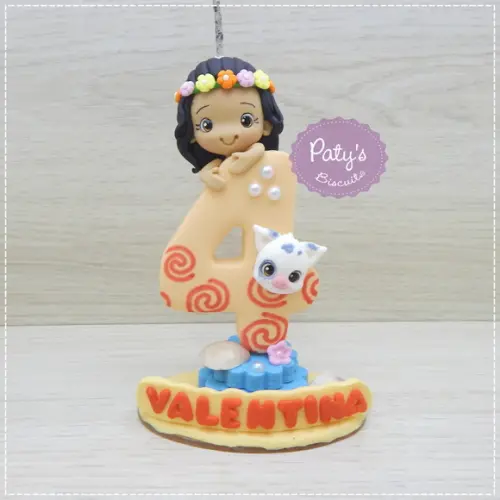 Vela Decorada Moana e Puá