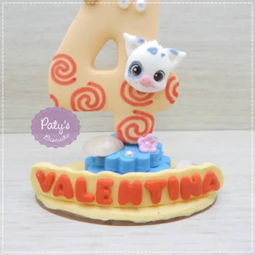 Vela Decorada Moana e Puá