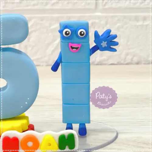 Vela Decorada Numberblocks 5