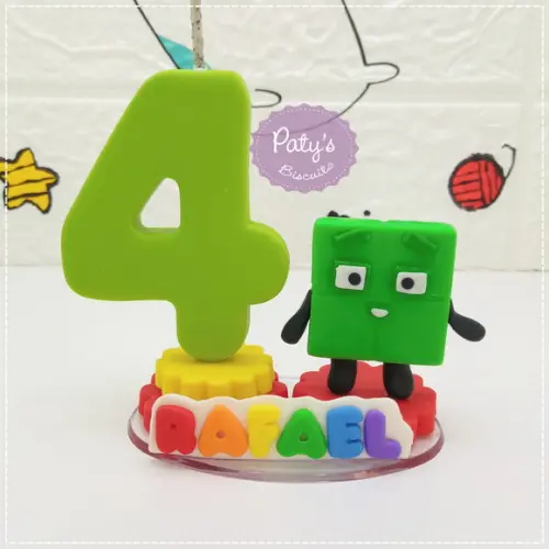 Vela Decorada Numberblocks 4