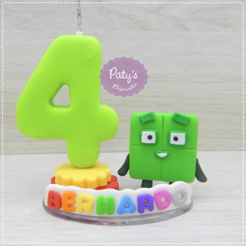 Vela Decorada Numberblocks 4