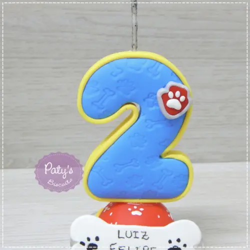 Vela Decorada Patrulha Canina
