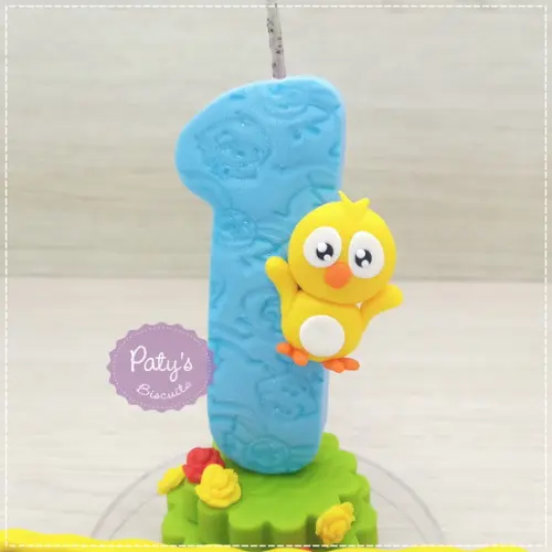 Vela Decorada Pintinho Amarelinho Mini