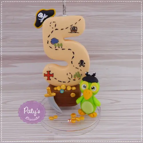 Vela Decorada Pirata