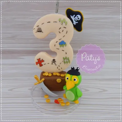 Vela Decorada Pirata