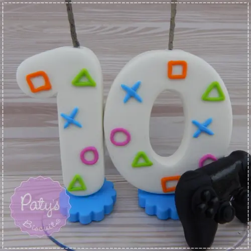 Vela Decorada Ps4 / Videogame