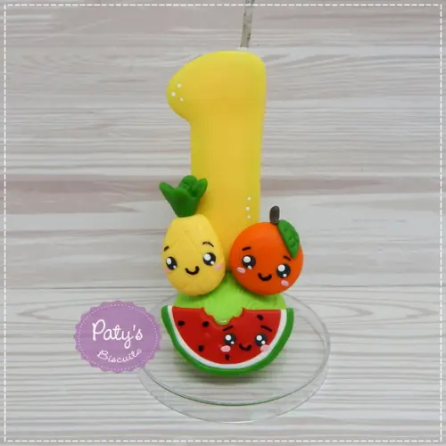Vela Decorada Frutinhas / Quitandinha