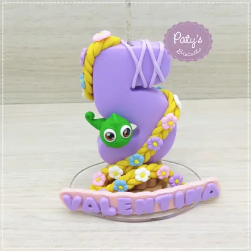 Vela Decorada Rapunzel e Pascal - Enrolados
