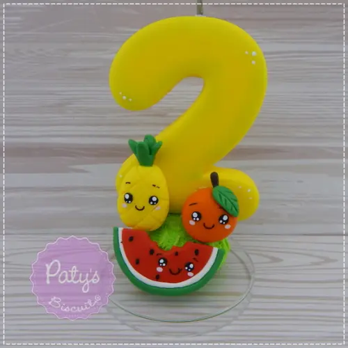 Vela Decorada Frutinhas / Quitandinha