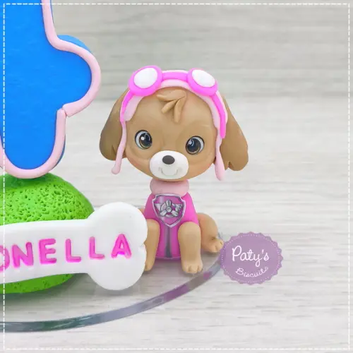 Vela Decorada Skye - Patrulha Canina (vela Azul)