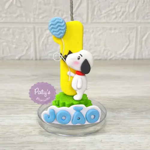 Vela Decorada Snoopy