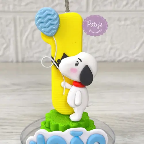 Vela Decorada Snoopy