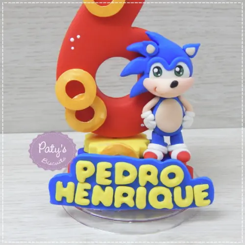 Vela Decorada Sonic