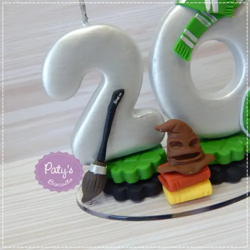 Vela Decorada Sonserina - Harry Potter