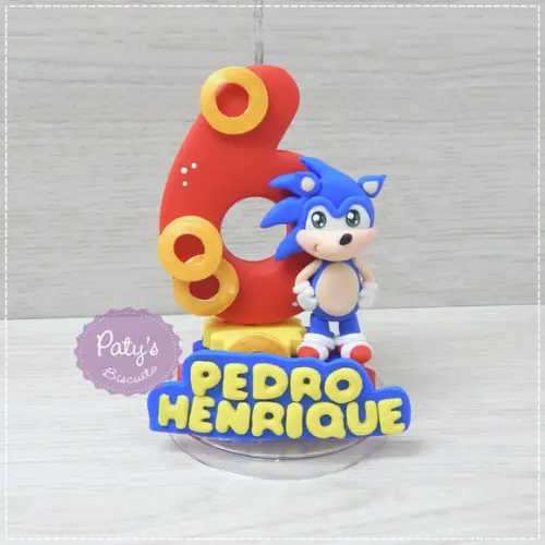 Vela Decorada Sonic