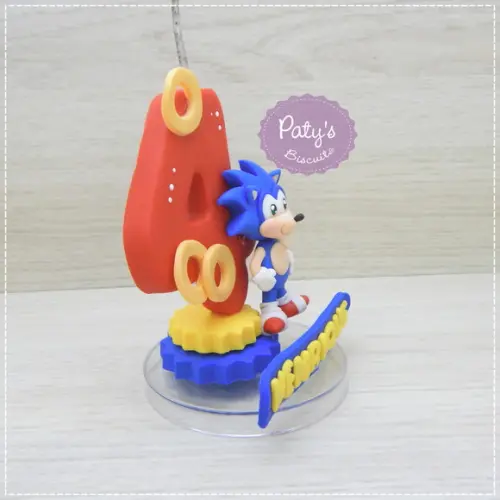 Vela Decorada Sonic
