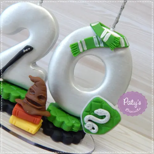 Vela Decorada Sonserina - Harry Potter