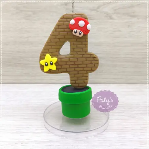 Vela Decorada Super Mario Bros.