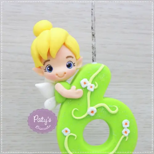 Vela Decorada Tinker Bell