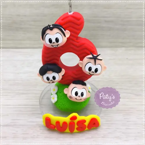Vela Decorada Turma da Mônica (Rostinhos)