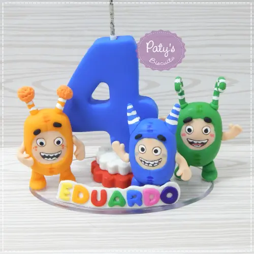 Topinho com Vela Oddbods (mod. 01)