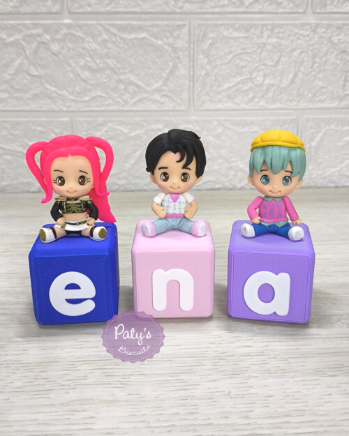 Cubos Decorados Guerreiras do KPop (valor Unitário)